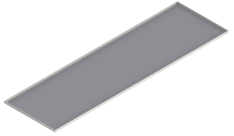 Produktbild UBK 301 083  -  Blind-Deckel zu UBK 300 mit Kante geschlossen, für 8mm Vertiefung
